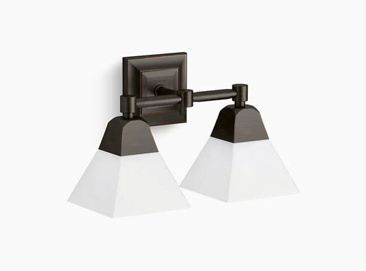 KOHLER Lighting - Memoirs 15"W Two-Light Vanity Light (23687-BA02)